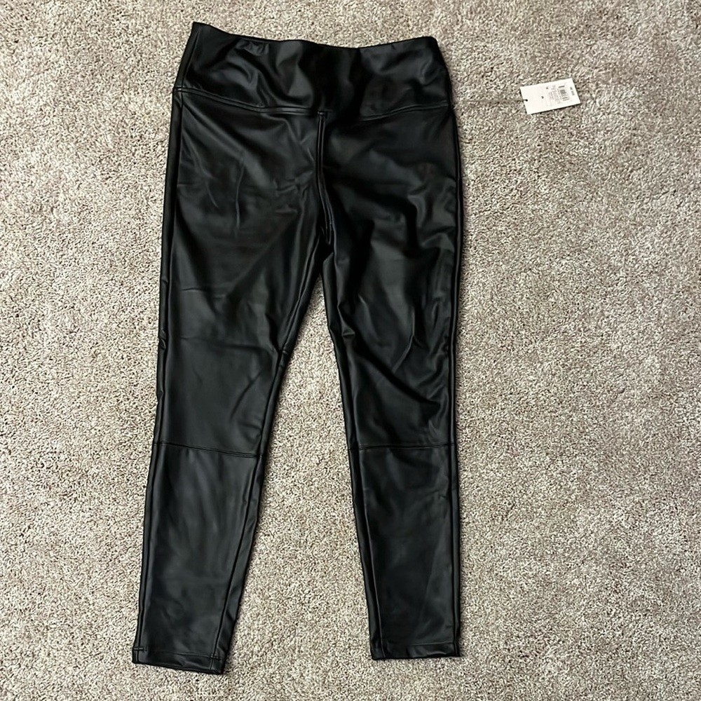 A New Day Black Faux Leather Leggings